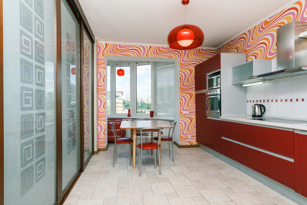Two-Storey Apartment Near Iec Kiev Bagian luar foto